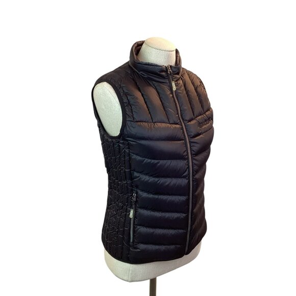Tumi Down Quilted Womens M Puffer Vest Nylon Black - Picture 5 of 16